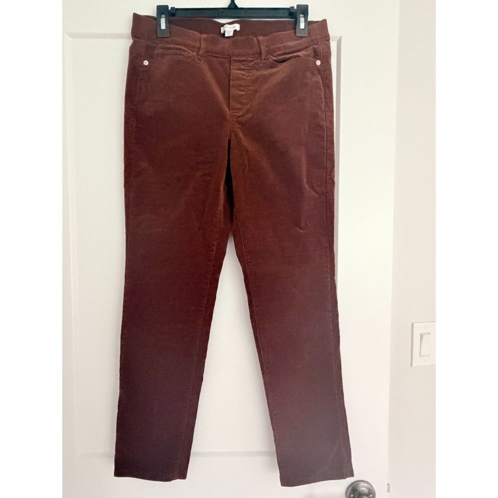 J.Jill Petite Brown Fine Wale Corduroy Stretch Skinny Pants S Petite